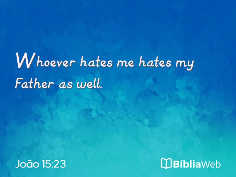 João 15:23 em imagem para compartilhar