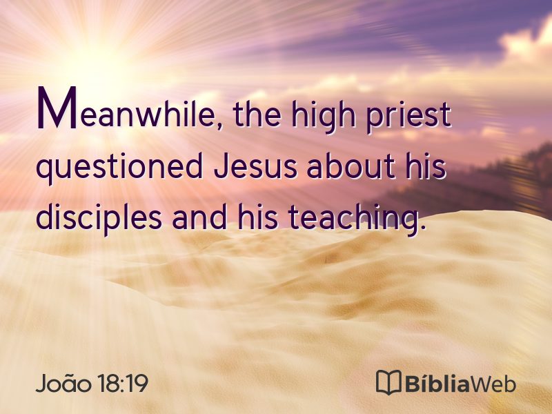 João 18:19 em imagem para compartilhar
