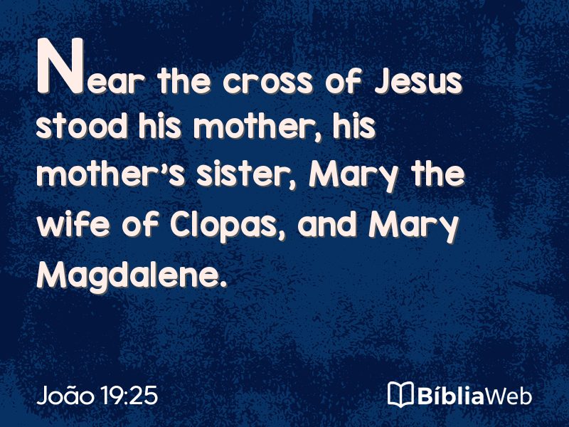 João 19:25 em imagem para compartilhar