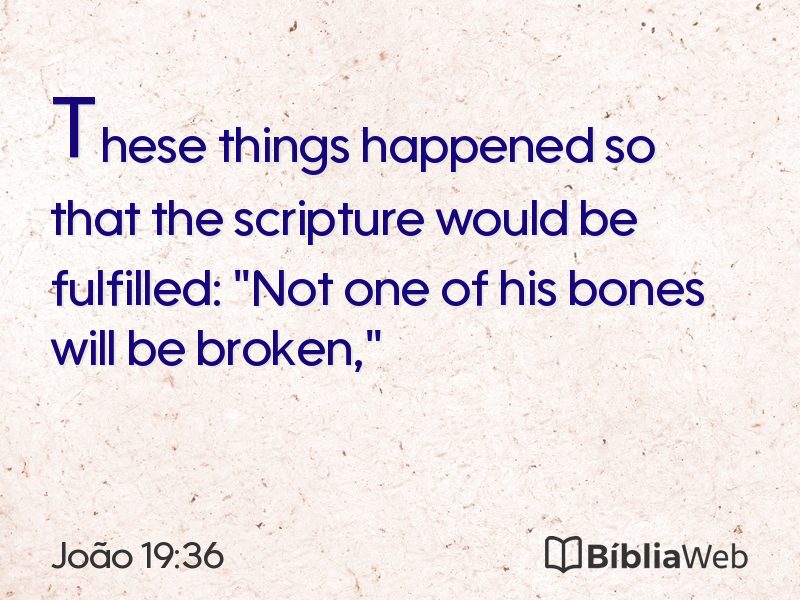 João 19:36 em imagem para compartilhar