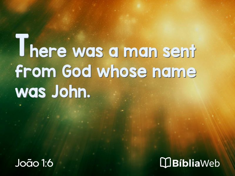 João 1:6 em imagem para compartilhar