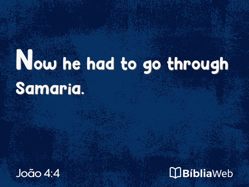 João 4:4 em imagem para compartilhar