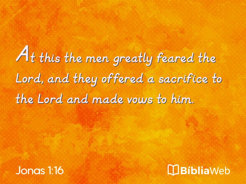 Jonas 1:16 em imagem para compartilhar