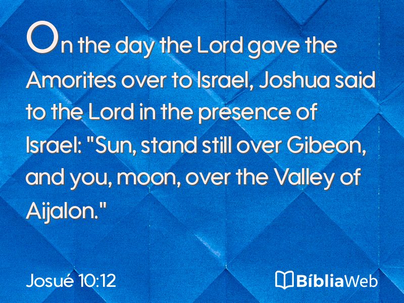 Josué 10:12 em imagem para compartilhar