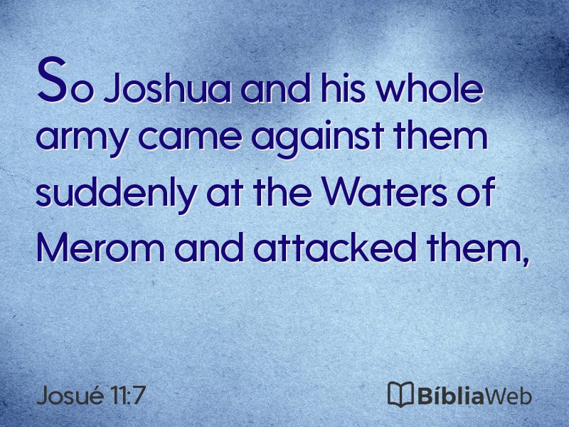 Josué 11:7 em imagem para compartilhar