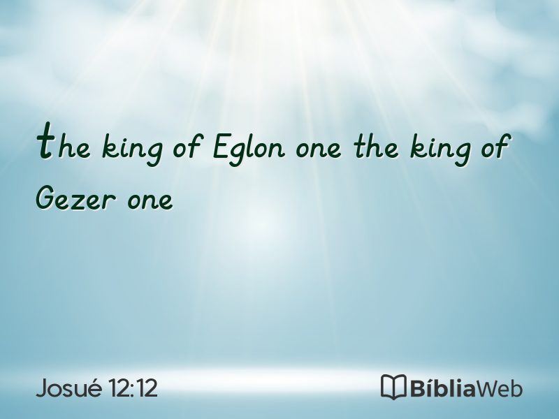 Josué 12:12 em imagem para compartilhar