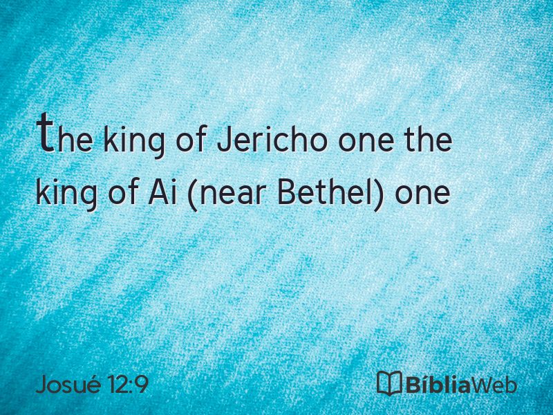 Josué 12:9 em imagem para compartilhar