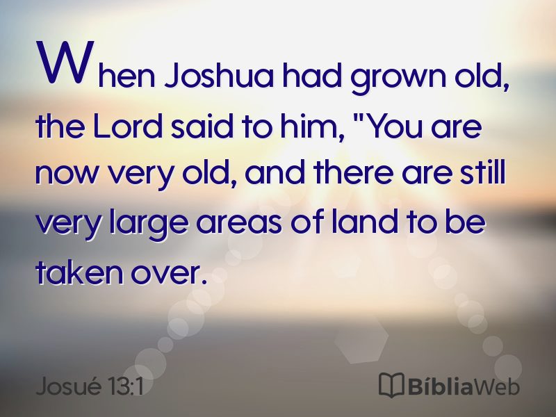 Josué 13:1 em imagem para compartilhar