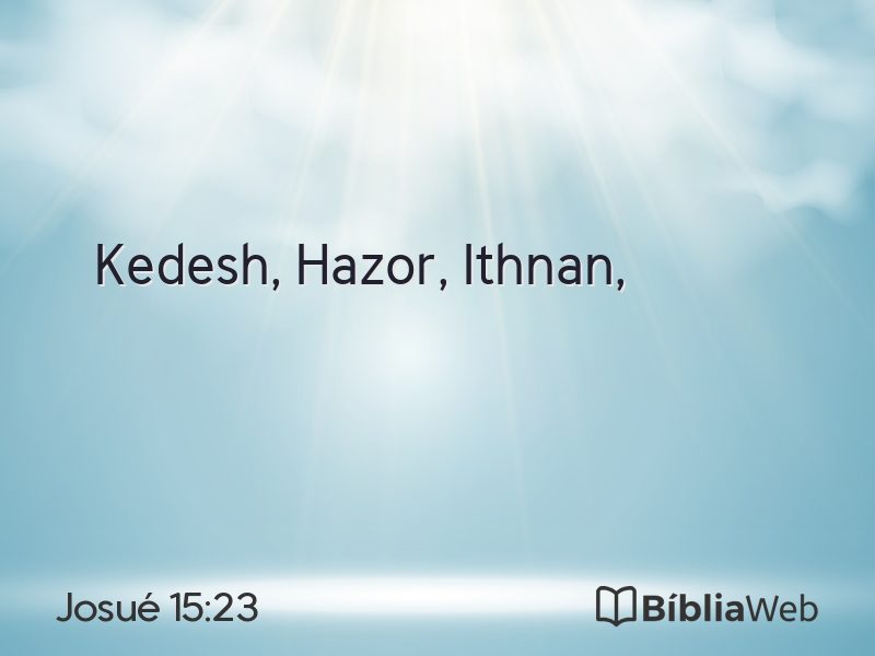 Josué 15:23 em imagem para compartilhar