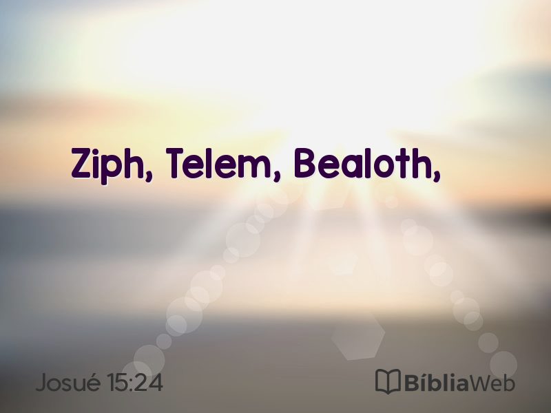 Josué 15:24 em imagem para compartilhar