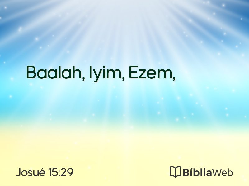 Josué 15:29 em imagem para compartilhar