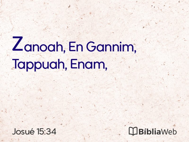 Josué 15:34 em imagem para compartilhar