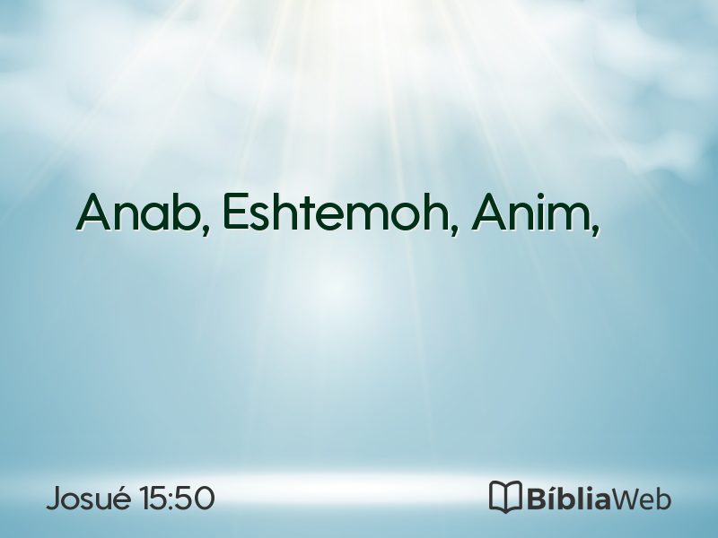 Josué 15:50 em imagem para compartilhar