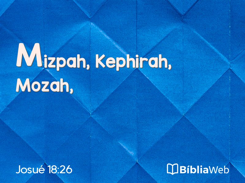 Josué 18:26 em imagem para compartilhar