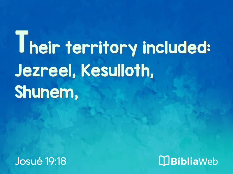 Josué 19:18 em imagem para compartilhar