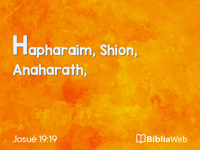 Josué 19:19 em imagem para compartilhar