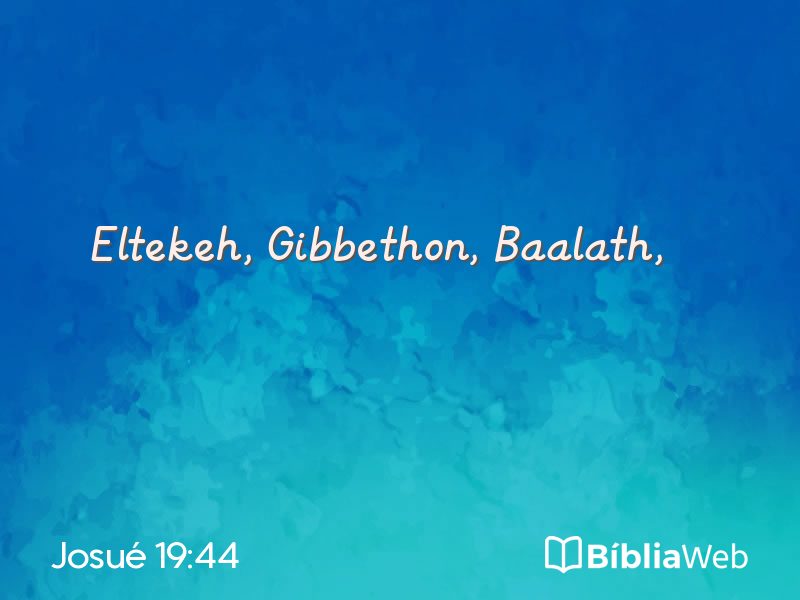 Josué 19:44 em imagem para compartilhar