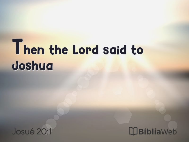 Josué 20:1 em imagem para compartilhar