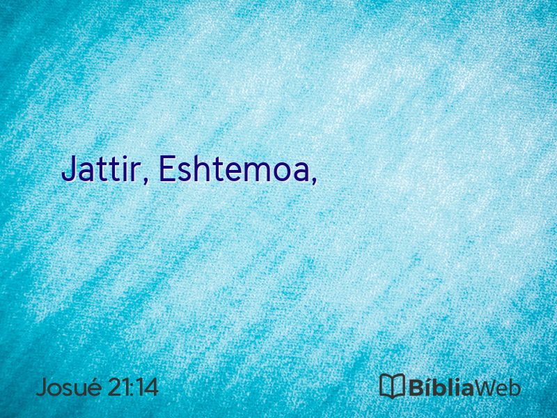 Josué 21:14 em imagem para compartilhar
