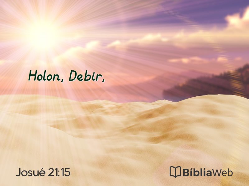 Josué 21:15 em imagem para compartilhar