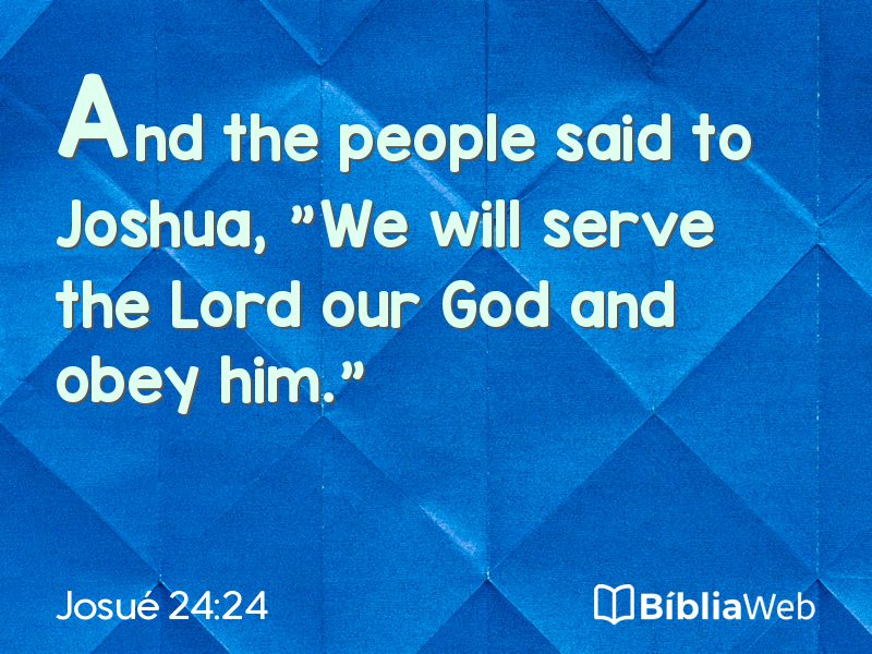 Josué 24:24 em imagem para compartilhar