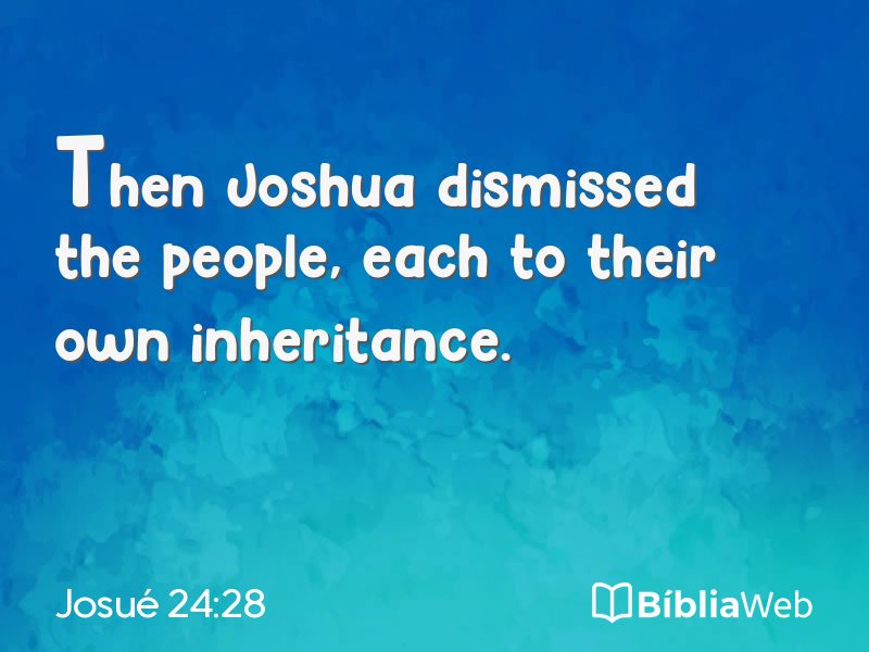 Josué 24:28 em imagem para compartilhar
