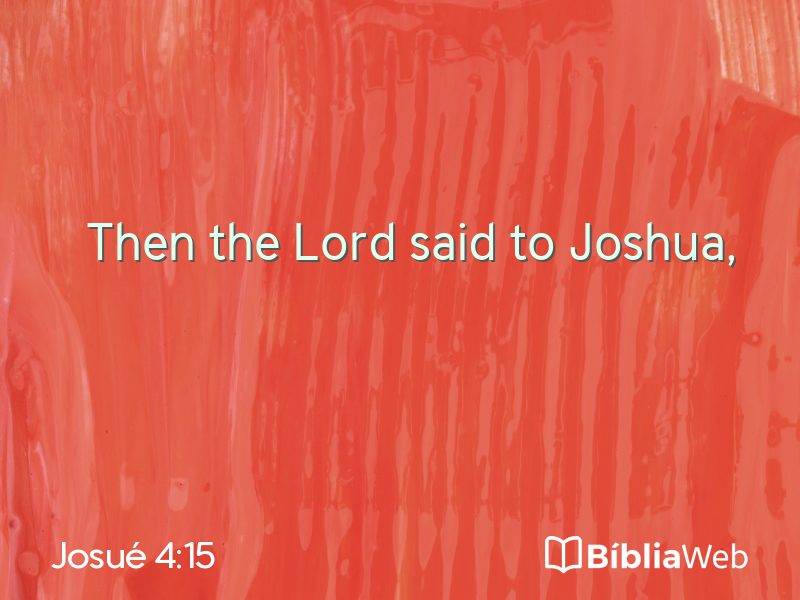 Josué 4:15 em imagem para compartilhar