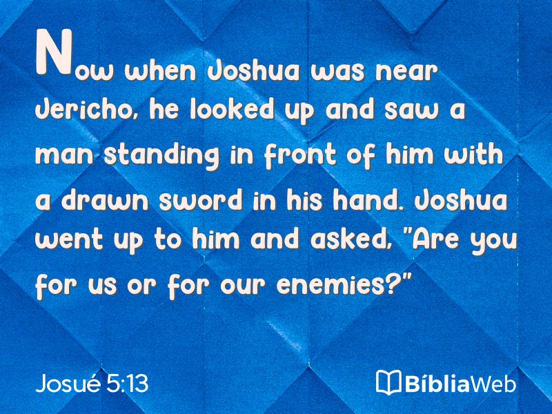 Josué 5:13 em imagem para compartilhar