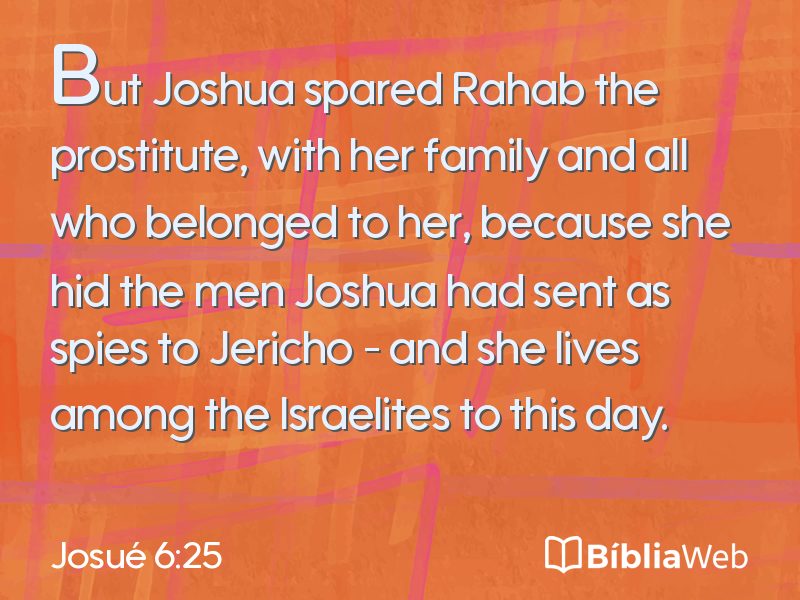 Josué 6:25 em imagem para compartilhar
