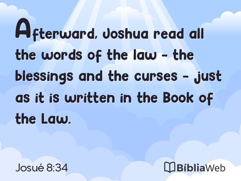 Josué 8:34 em imagem para compartilhar
