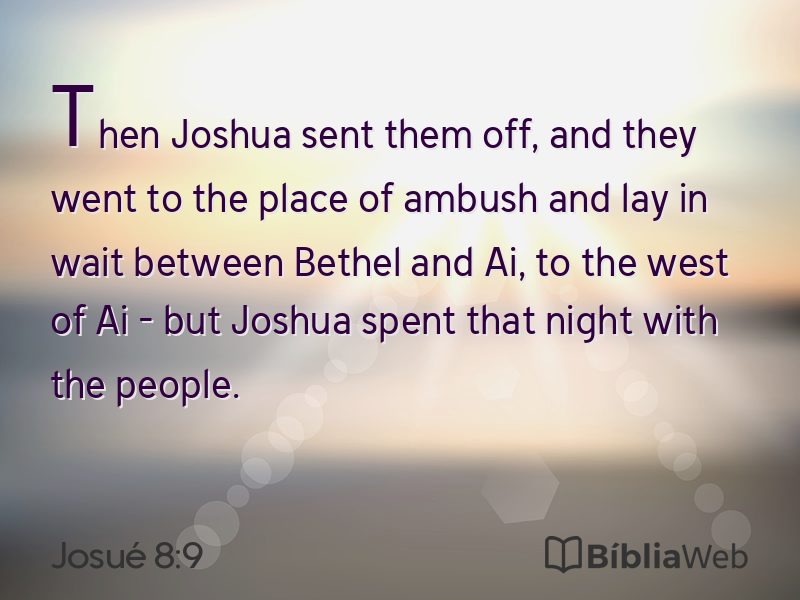 Josué 8:9 em imagem para compartilhar