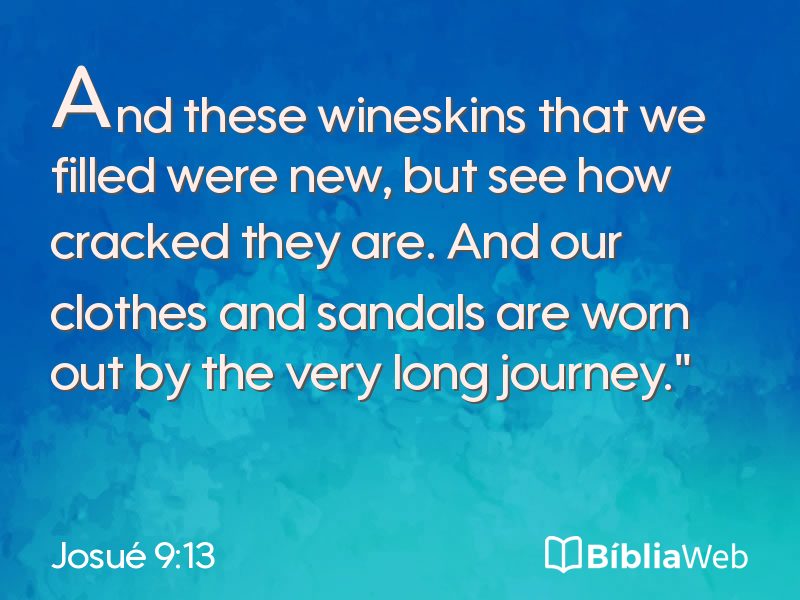 Josué 9:13 em imagem para compartilhar