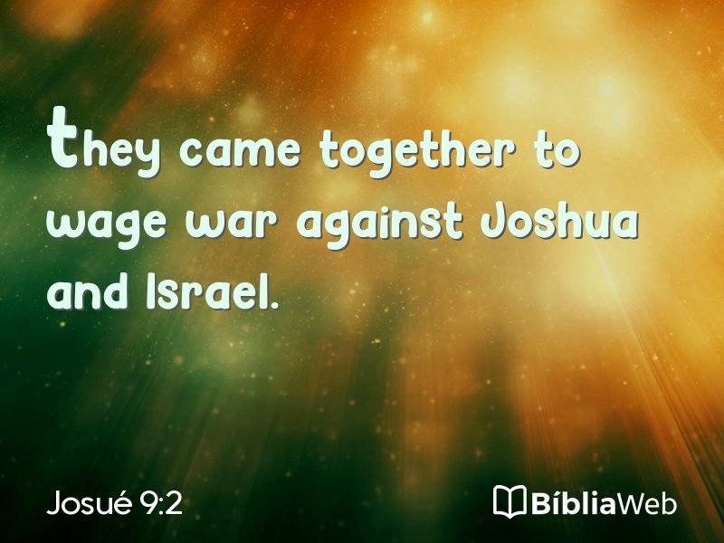 Josué 9:2 em imagem para compartilhar