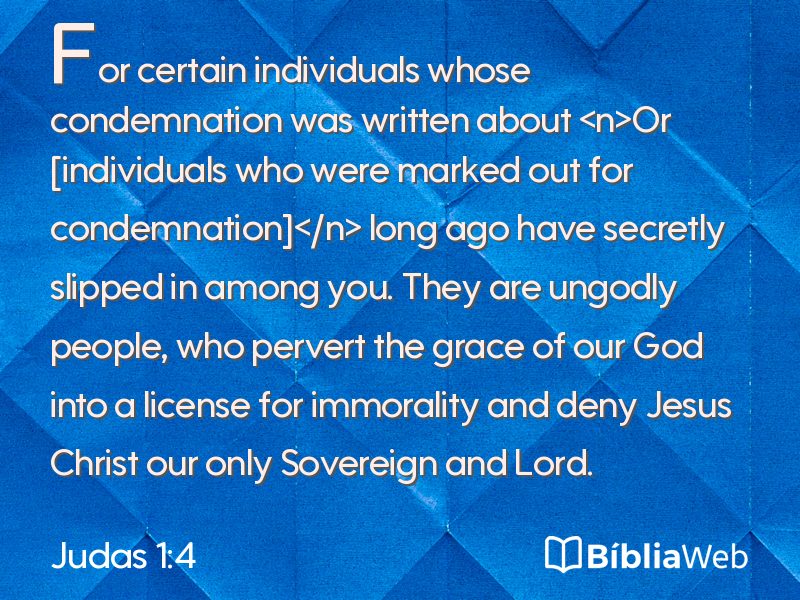 Judas 1:4 em imagem para compartilhar