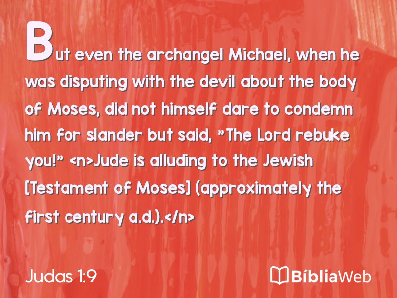 Judas 1:9 em imagem para compartilhar