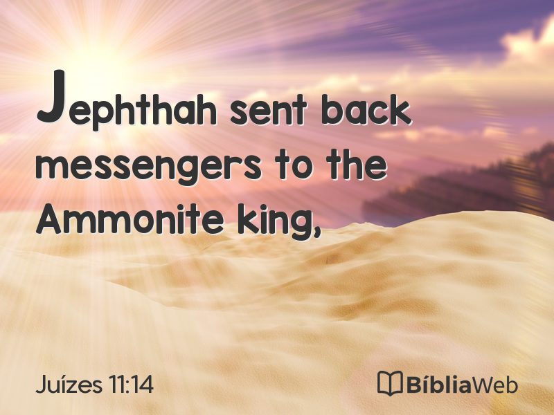 Juízes 11:14 em imagem para compartilhar