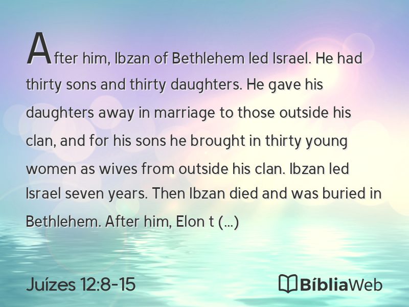 Juízes 12:8-15 em imagem para compartilhar