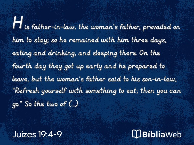 Juízes 19:4-9 em imagem para compartilhar