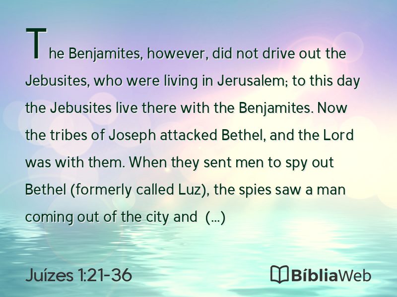 Juízes 1:21-36 em imagem para compartilhar