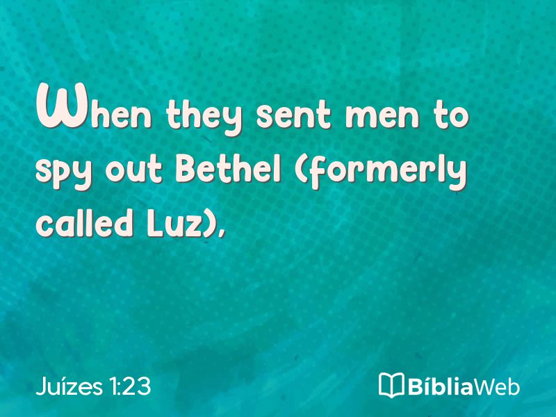 Juízes 1:23 em imagem para compartilhar