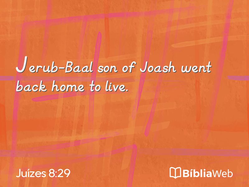 Juízes 8:29 em imagem para compartilhar