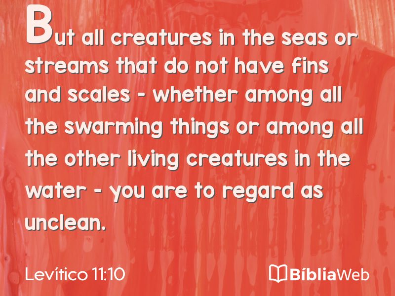 Levítico 11:10 em imagem para compartilhar