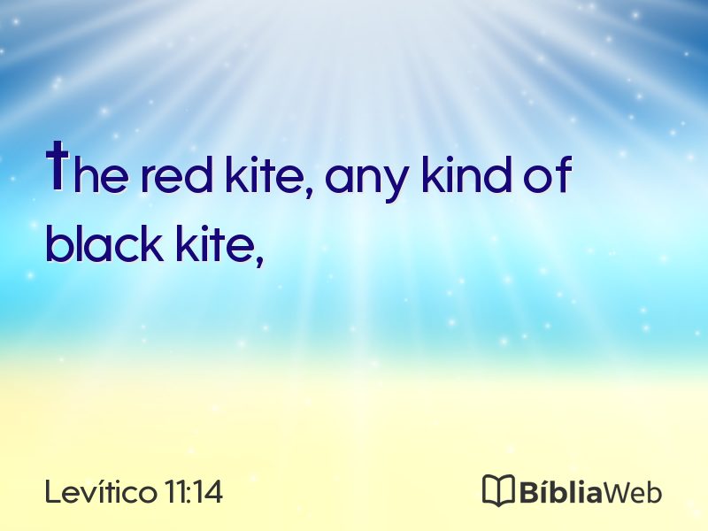 Levítico 11:14 em imagem para compartilhar