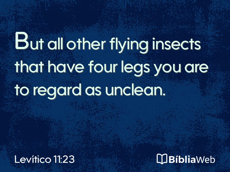 Levítico 11:23 em imagem para compartilhar