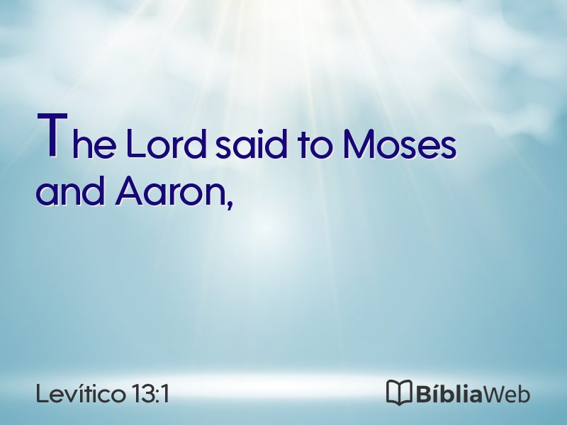 Levítico 13:1 em imagem para compartilhar