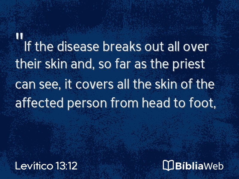 Levítico 13:12 em imagem para compartilhar