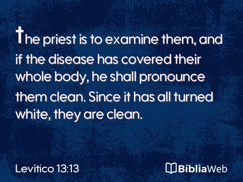 Levítico 13:13 em imagem para compartilhar