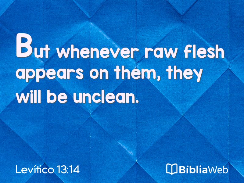 Levítico 13:14 em imagem para compartilhar