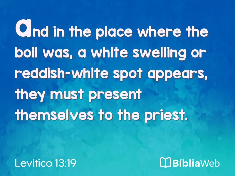 Levítico 13:19 em imagem para compartilhar