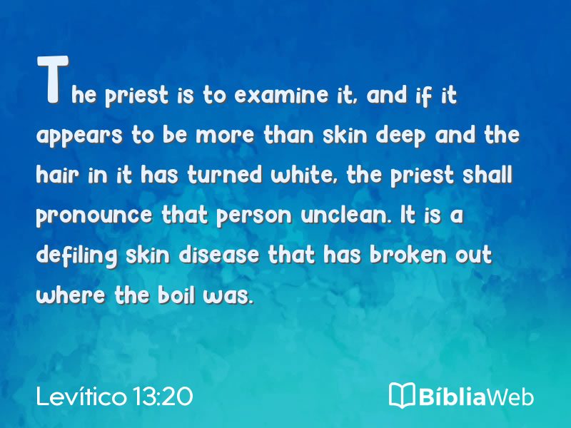 Levítico 13:20 em imagem para compartilhar
